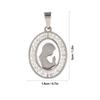 Virgin Mary Pendant Exquisite Carving   Steel Virgin Mary Jewelry for Men Women Daily Wear