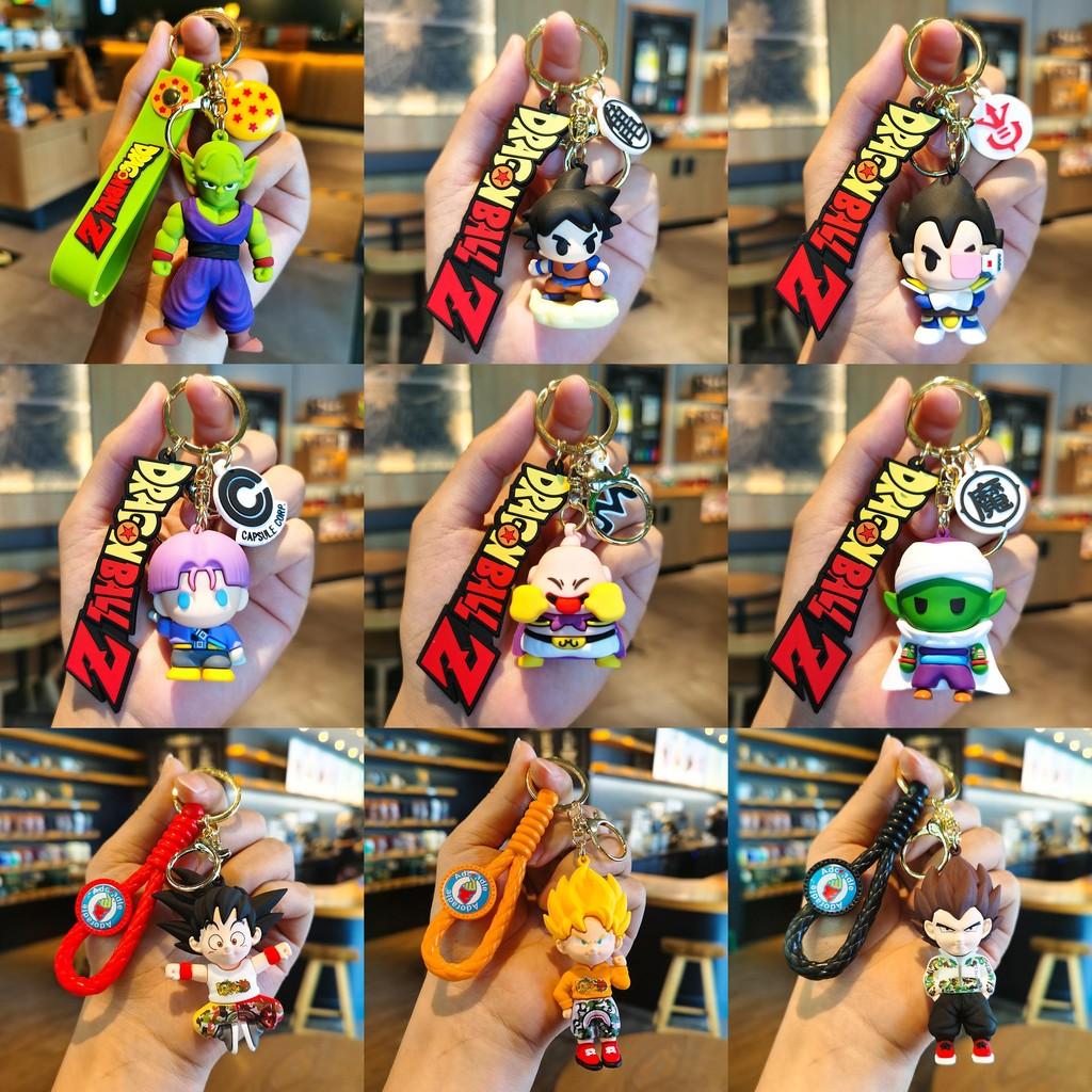 Adorable Dragon Ball Keychain Goku Pvc Figurine Cute Anime Car Pendant Gift