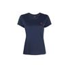 Polo Solid Color Embroidered Short Sleeve T-Shirt Women Tops Blue 211847073-010