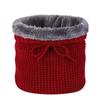 New Knitted Warm Neck Cover Outdoor Casual Fashion Scarf Dual-purpose Pullover Hat Scarf Velvet Scarf Autumn and Winter
