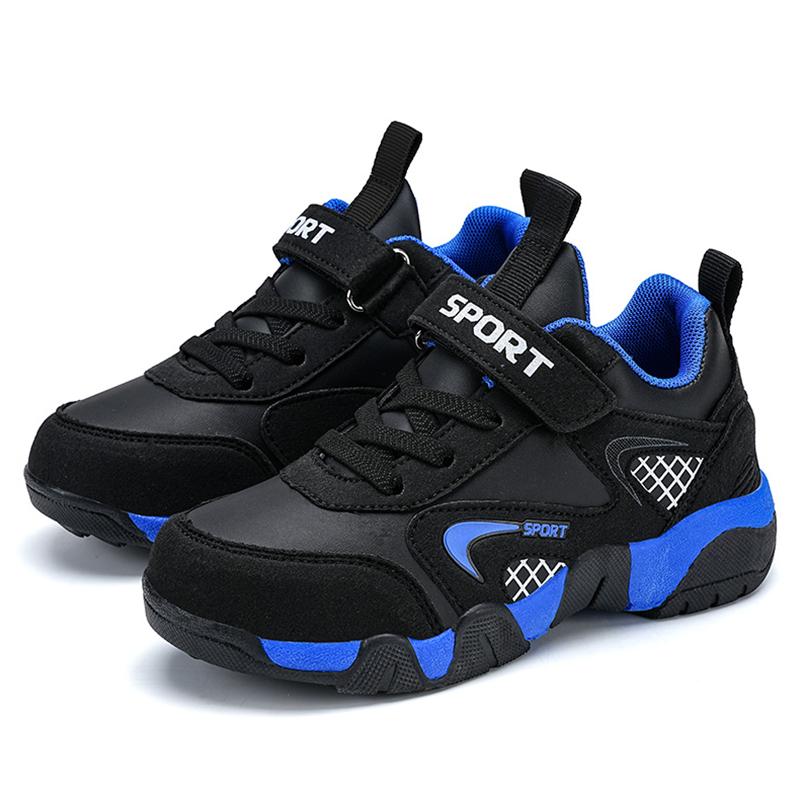 Sport Kids Sneakers Boys Casual Walking Shoes for Children Leather Anti-slippery Fashion Outdoor Tennis