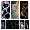 Soft Cover for Samsung Galaxy A25 A23 A22 A52S A52 A55 A72 A51 A71 A41 A31 A13 A11 5G Transparent Phone Case Proud Cat Pattern