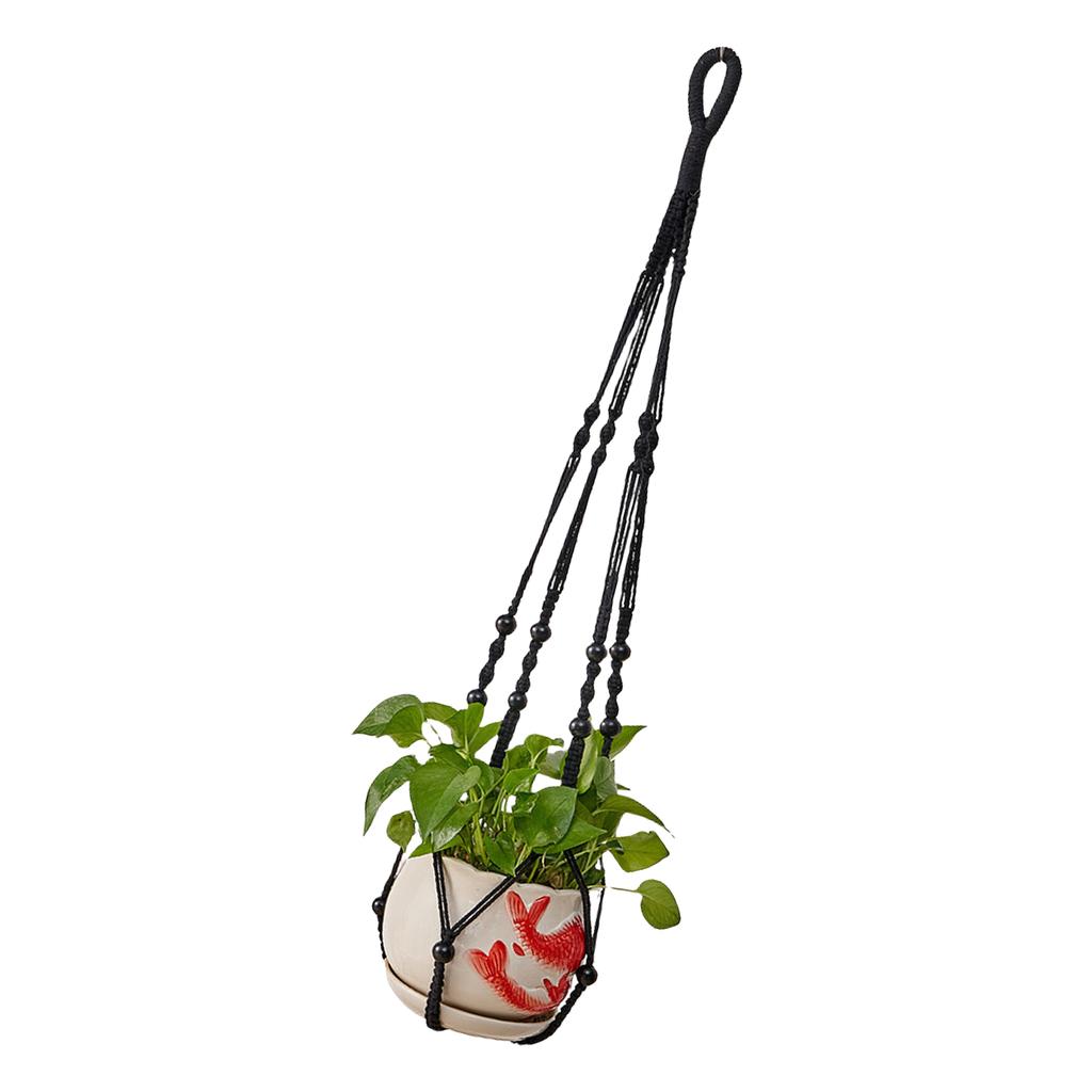 Plant Hanger Handmade Cotton Plant Holder Garden Decoration Outdoor Home Decorations Hanging Basket Flower Pots