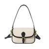 Bag women's high-end sense spring and summer new contrasting color underarm baguette bag commuting versatile shoulder messenger bag