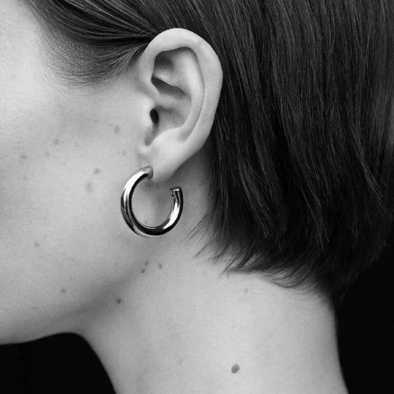 SophieBu*ai Minimalist Circle Ear Cuffs - Elegant High-End Hoops Earrings
