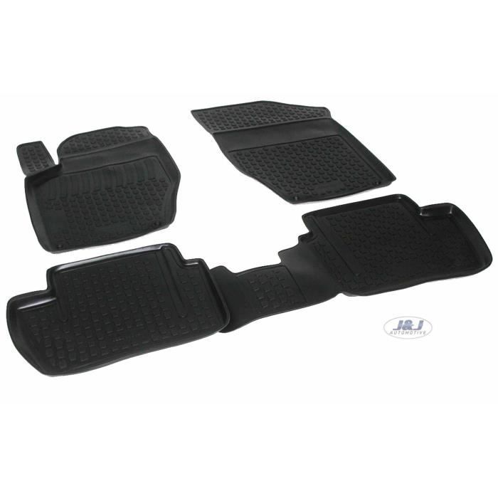 Tapis De Sol En Caoutchouc - J&J AUTOMOTIVE - Peugeot 408 - Sur Mesure - Antidérapant - TPE Non Toxique