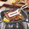 Dual-Function Stainless Steel Tongs and Spatula - Food Grade, Thickened, for Frying, Baking, and More