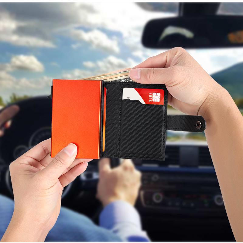 RFID Men's Anti-theft Aluminum Alloy Multi-card Credit Card Holder