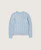 PLAC Cable Crop Knit Blue