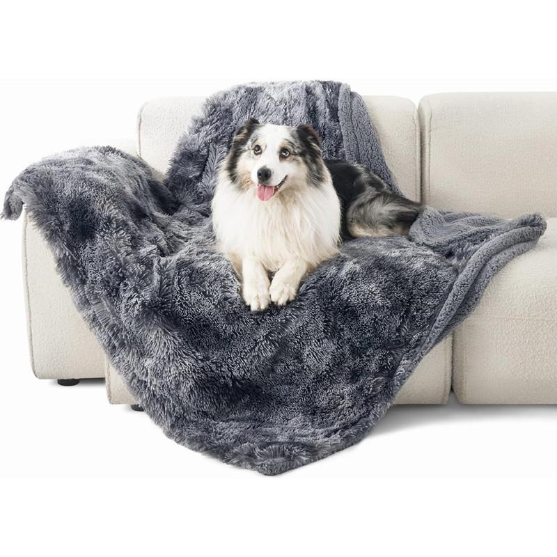 Plush Sherpa Waterproof Fleece Pet Blanket: Thickened Pad for Dogs & Cats