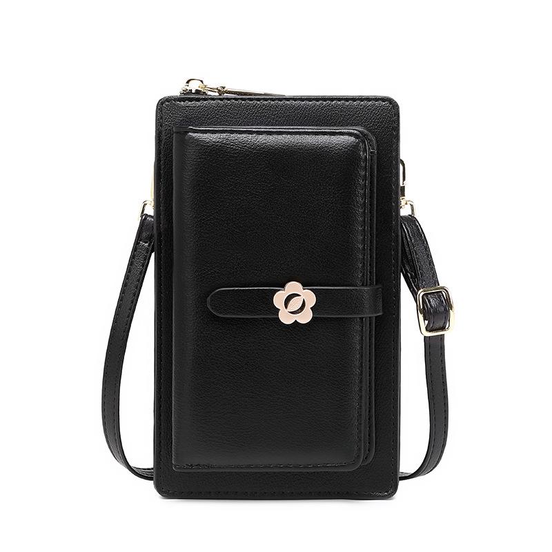 Touchscreen Schrägspan Handy Tasche Damen Neu Weiches Leder Vertikale Schulter Kleine Tasche Multifunktions Handy Geldbörse