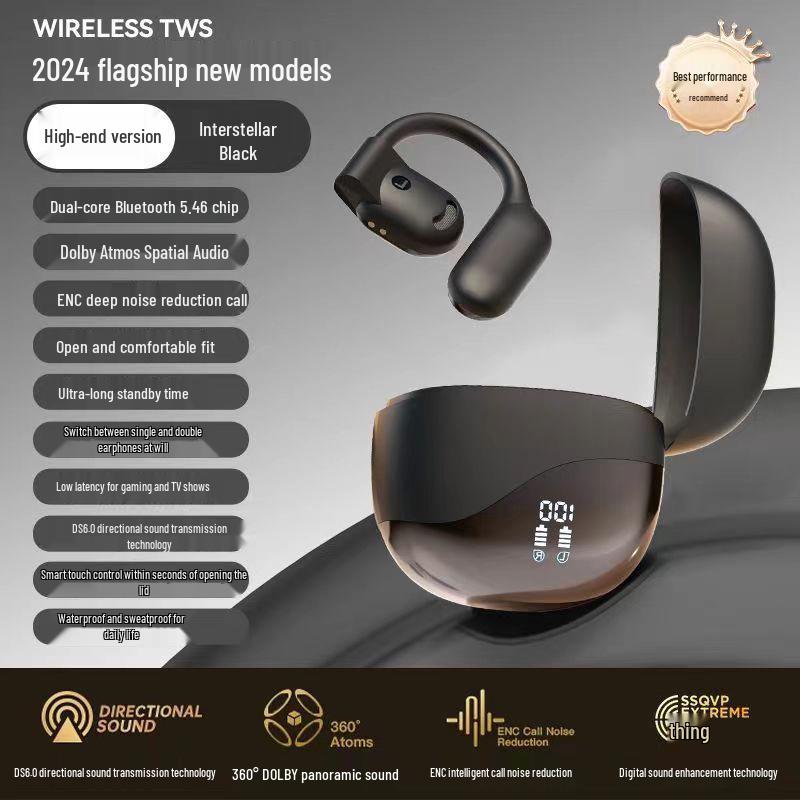 X55 Invisible Sleep Wireless Earbuds: Ultra-thin, Side-Sleep Friendly, Long Battery Life, Bluetooth 5.4.