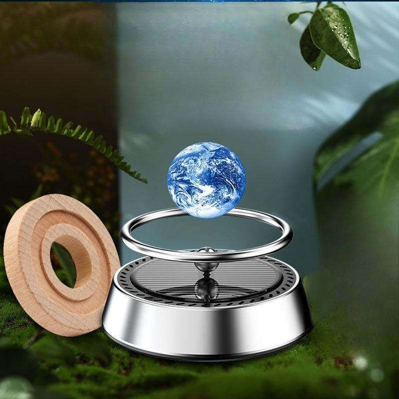 Solar Rotating Car Air Freshener Auto Air Freshener Rotating Interstellar Ball Car Deodorant Vehicles Interior Decor Homes