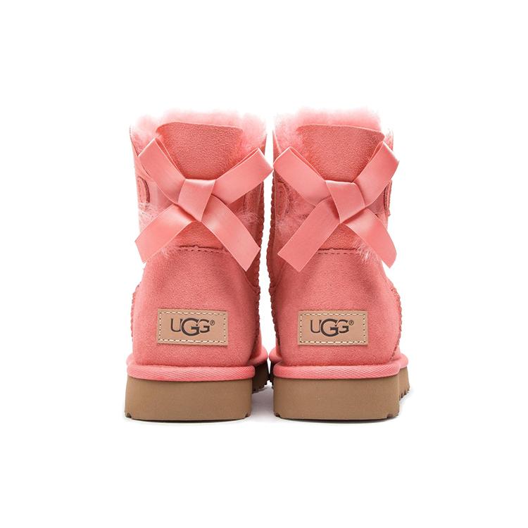 UGG Mini Bailey Bow Ii Fleece Lined Pink Women's 1016501-LNT