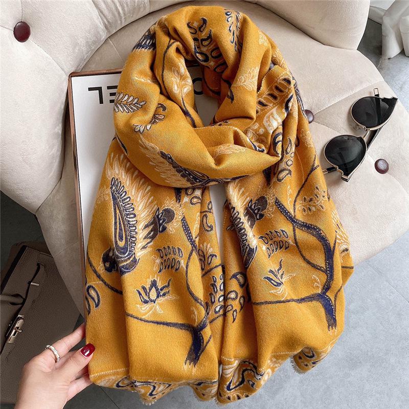 Imitation Cashmere Sun Protection Silk Shawl for Summer - Dual-Use Scarf and Outerwear