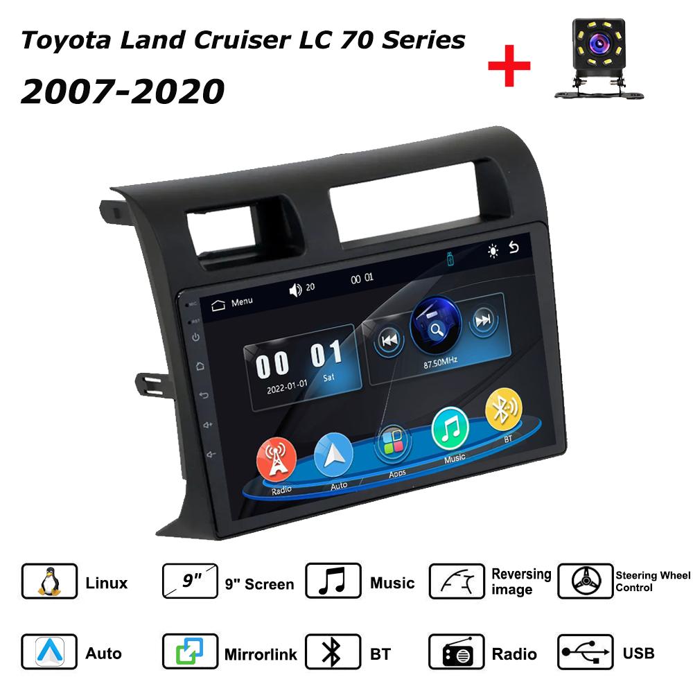 

Car Radio Multimedia MP5 Player Head Unit Stereo BT For Toyota Land Cruiser LC 70 Series 2007-2020 чёрный