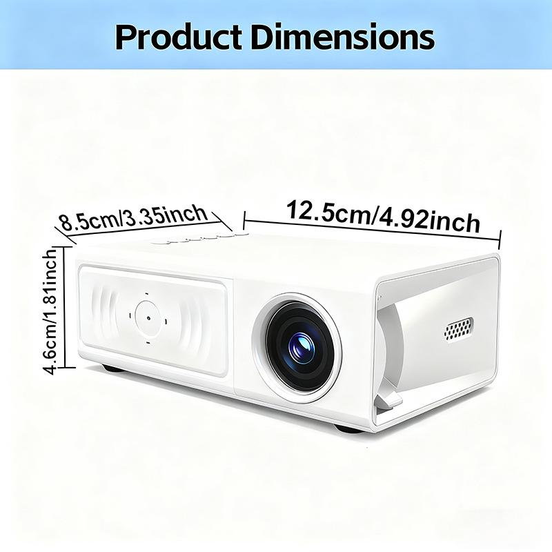 Compact LED HD Mini Projector for Home Theater