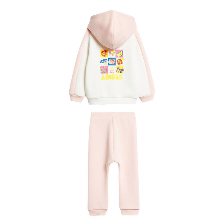 adidas Casual Sports Suit With Zipper Hooded Design And Color Block Cartoon Anime Pattern Kids Suit KV6903