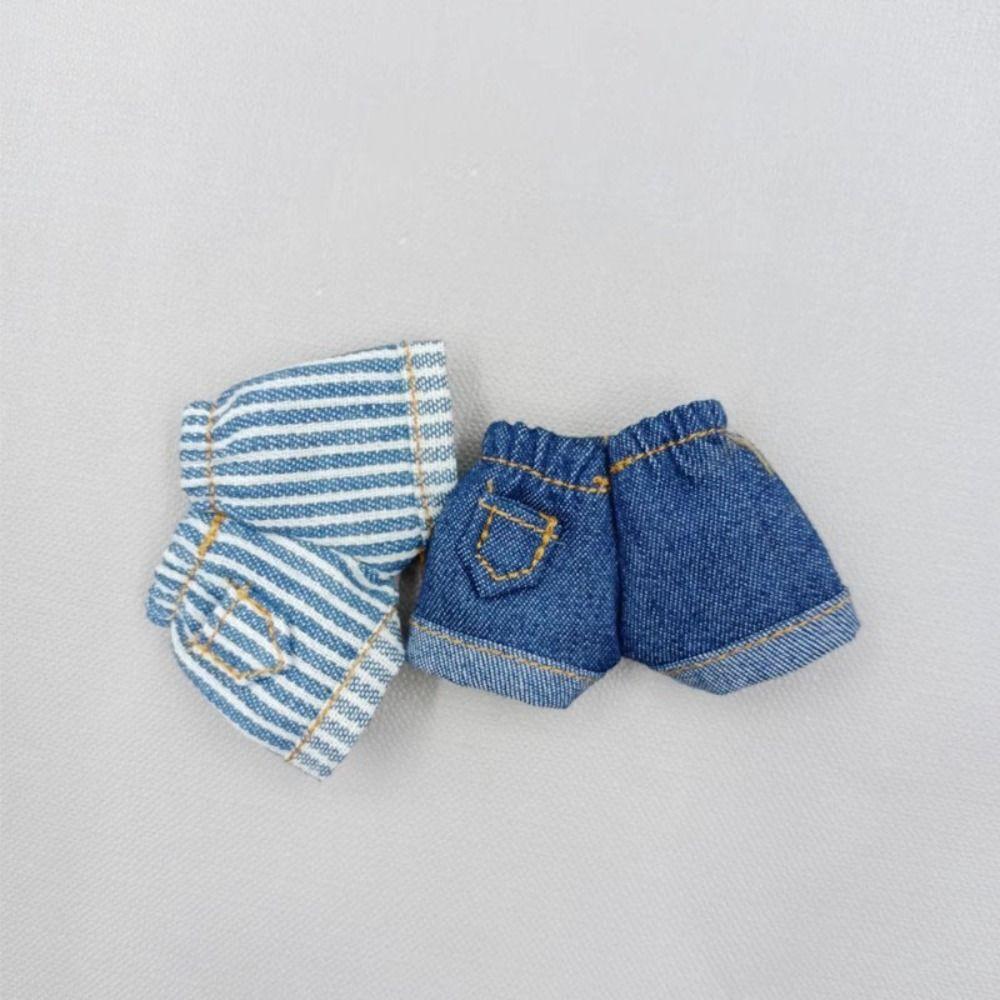 Handmade Jeans Shorts Outfits for 1/11 OB11 Doll/For 1/12 BJD Dolls Doll Accessories