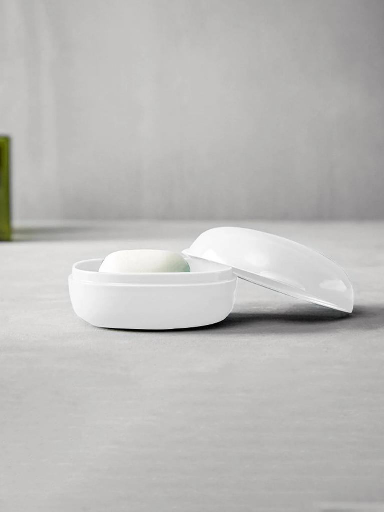 1pc-Travel Soap Box Mini Portable Soap Box Creative with Lid Sealed Soap Box Waterproof with Lid