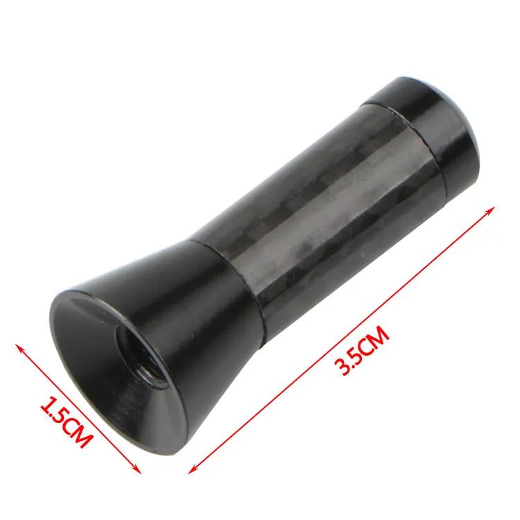 Car Roof Antenna Carbon Fiber 3.5/8/12cm Radio Aerial Antenna Radio FM/AM Metal Receiving Antennas Short Stubby Mast Antenna