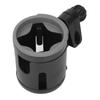 2 In 1 Stroller Cup Holder Foldable Anti Slip 360 Deg Adjustable Double Bottle Holder for Treadmill Bike