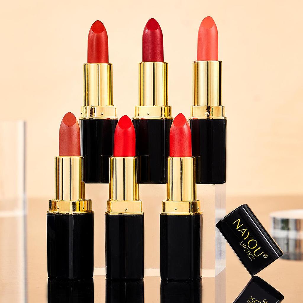 NAYOU Moisturizing Lipstick: Hydrating, Easy To Apply, Non-Staining Student-Friendly Balm