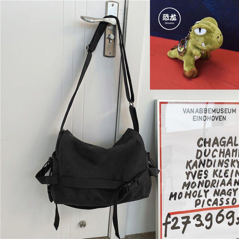 Sac messager en toile pour femmes, sacs à main de grande capacité, sac à bandoulière pour jeunes filles, sacs d'école pour étudiants, sacs à bandoulière tendance pour hommes