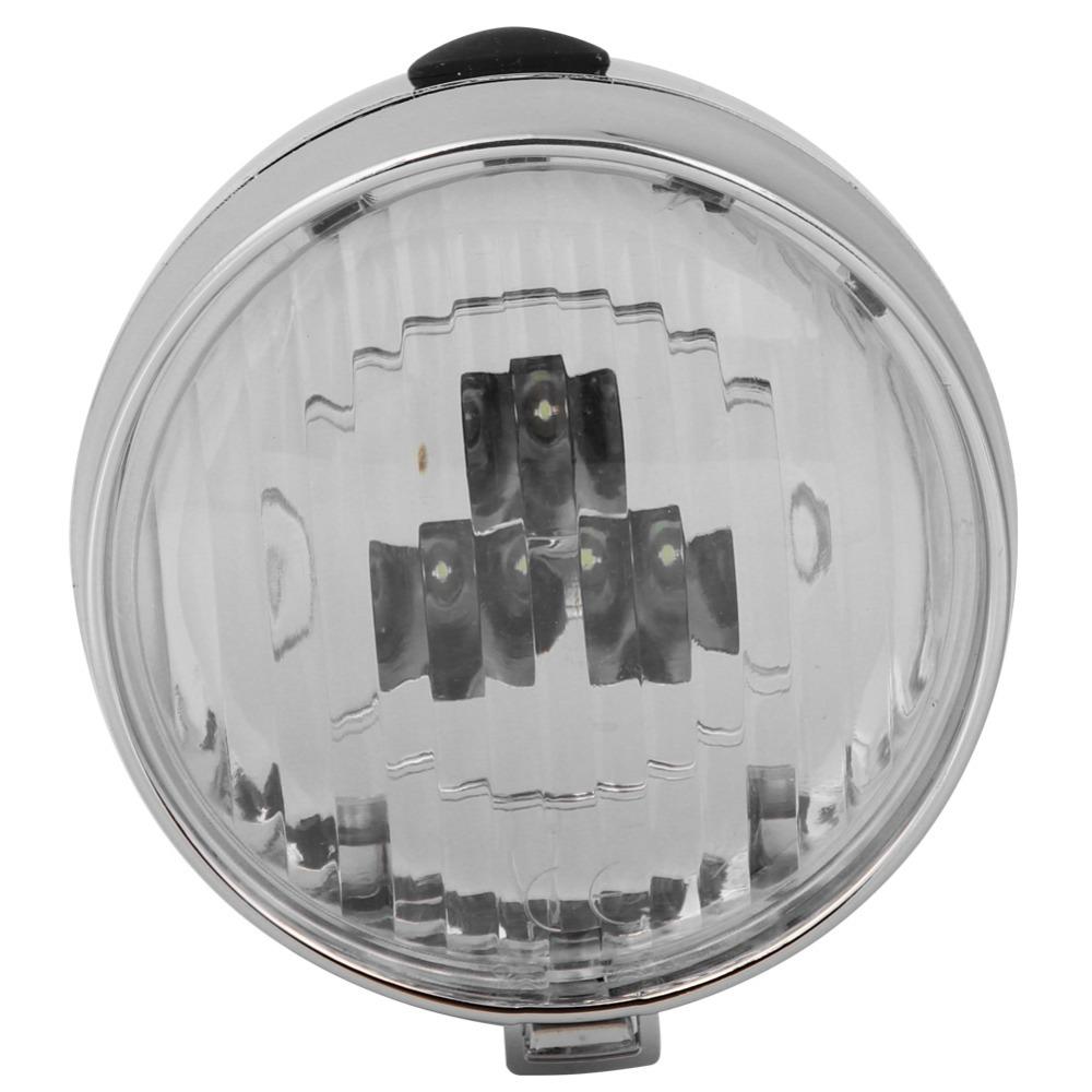 3 LED Retro Bike Headlamp Black and Silver Cycling Lighting Accessory Bike Headlight  Bike Lighting