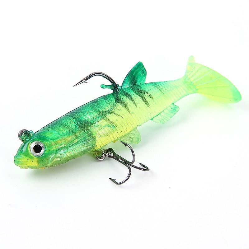 Silicone Soft Lures Worm Fishing Baits Bass Trout Shad Bait Crank Swim Bait