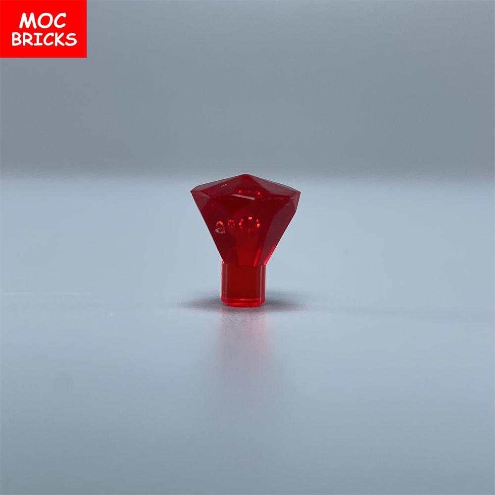 100pcs\lot MOC Bricks Rock 1x1 Jewel 24 Facet Treasure Diamond Gem 28556 30153 Building blocks DIY Toys For Children's Gifts