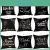 Stylish Halloween Pillow Case Fall Decor Cushion Cover For Cozy Sofa And Waist