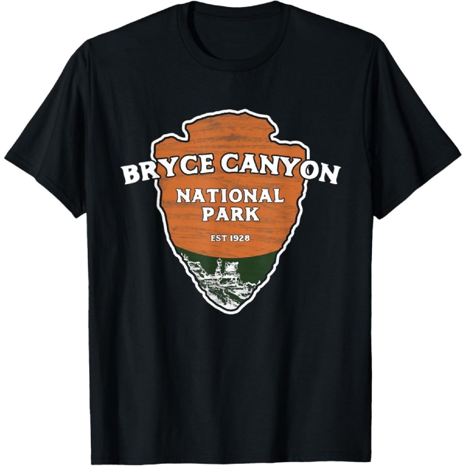 Bryce Canyon National Park Classic Style Arrowhead Sign T-Shirt S