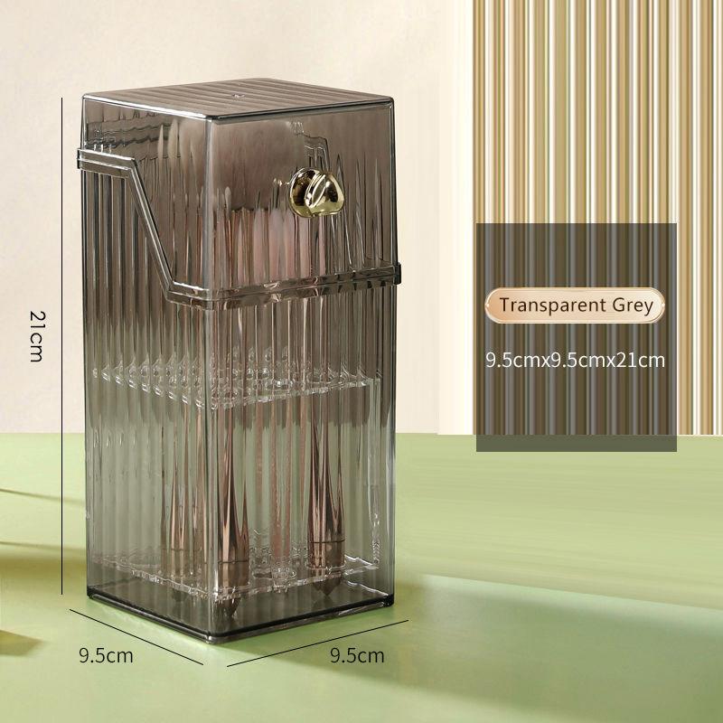

Makeup Brush Holder Organizer Cosmetic Organizer With Lid Desktop Makeup Organizer Lipstick Eyebrow Pencil Holder