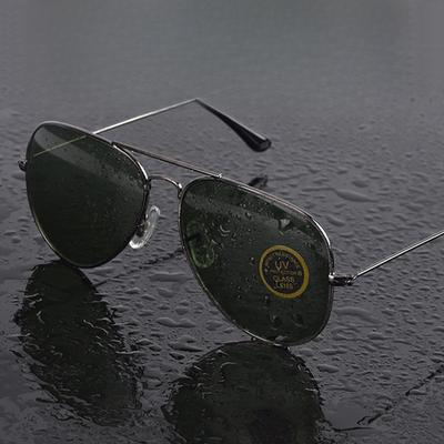 New Men'S Double Beam Hd Lens Sunglasses Fashion Outdoor Sunscreen Fishing Driving Sunglasses Retro Brand Design