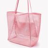 Borsa a mano grande da donna in rete con tasche multiple per viaggio, uscite e nuoto