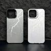 Silver Lightning Bolt Case for iPhone 18 Pro Max, iPhone 14 Plus, Minimalist Design, iPhone 13 Pro, and 12min.