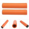 1 Pair   Handlebar Grips Anti Skid Shock Proof Silicone Bike Grip With End Plugs Red