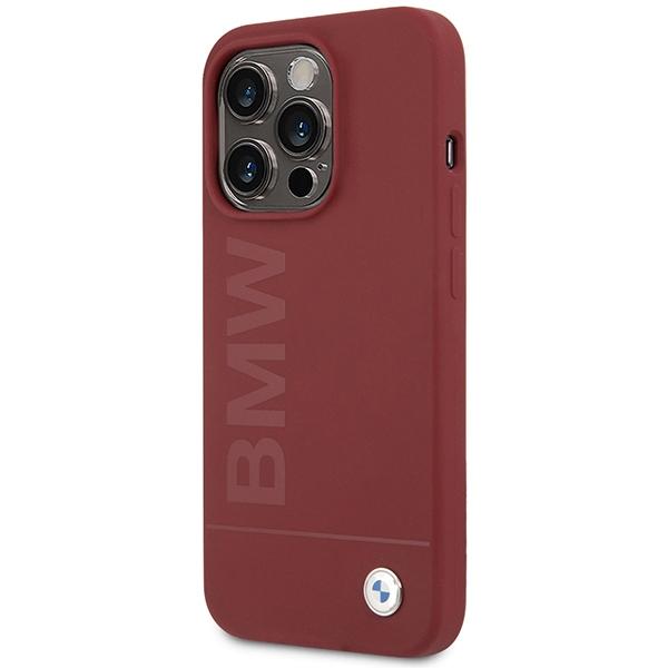 Bmw Bmhmp15Lslblre Iphone 15 Pro6.1 Czerwony/Red Hardcase Silicone Big Logo Magsafe