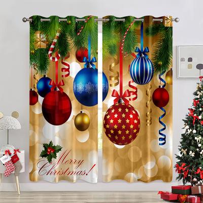 Weihnachtliches Schlafzimmer-Sonnenschutzrollo, dekorativer Vorhang für das Heimfest, Wohnzimmer-Sonnenschutzrollo.