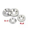Gold 304 Stainless Steel Countersunk Decorative Washer with Fish Eye Design (M4, M5, M6, M8, M10).