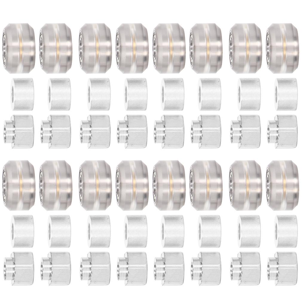 POM Pulley Wheel Set with Rubber Bearing Wheel Eccentric Spacer Round Column for 3D Printer
