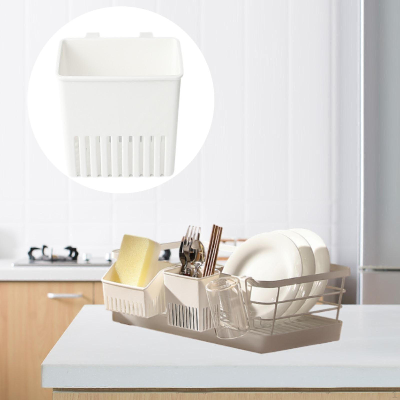 

Сушилка для столовых приборов Подставка для сушки посуды Корзина Держатель для вилок Ложек Крючки для столовых приборов 9.1x7x9.6cm