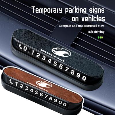 Car Temporary Parking Phone Number Digital Moving Number Plate For Vauxhall VXR8 Insignia Vivaro Zafira Combo Movano Mokka GSe