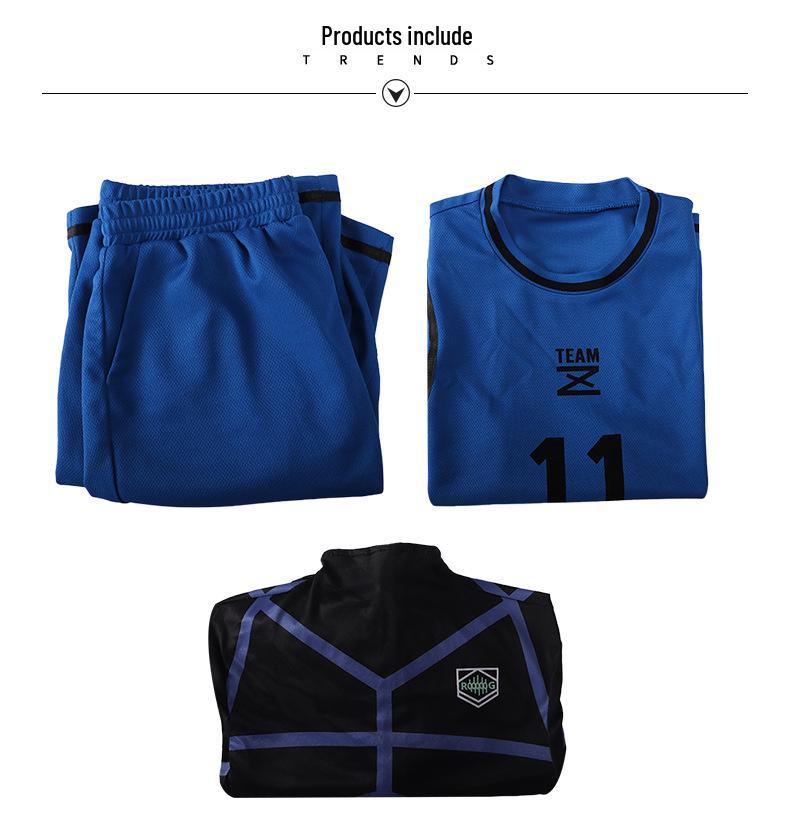 Blue Lock Anime Cosplay Jersey: Kiyoshi Ichi, Meguru Bachira, Hyoma Chigiri, Rensuke Kunigami