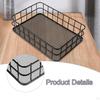 Decorative Rectangular Wire Basket for Home Storage, Ideal Garages, Laundry Rooms, And Closets.
