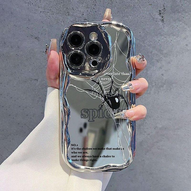 Electroplated Spider for Apple Phone Case 12For15pro Phone Protection Case IPhone 14promax/13