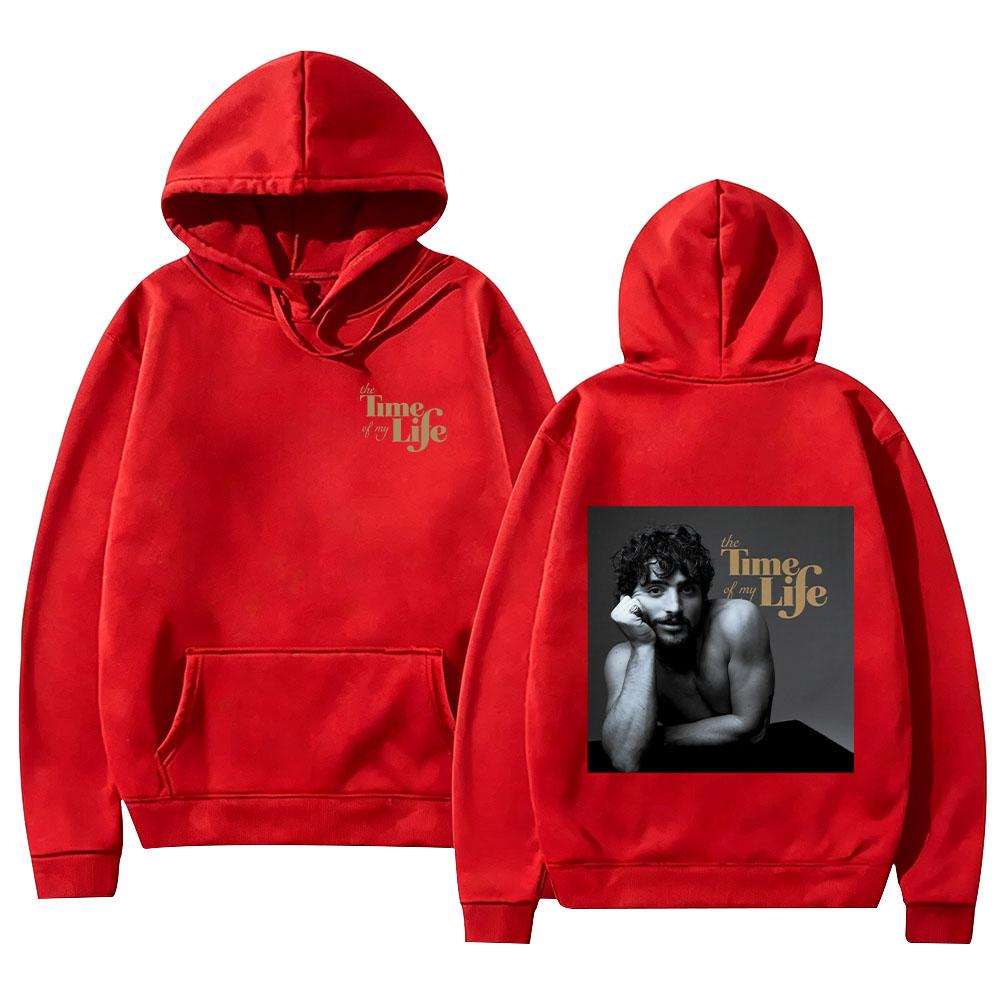 Benson Boone The Time of My Life Hoodies Retro Vintage Print Streetwear Men Fashion Women Casual Long Sleeve Pullover Sweatshirt