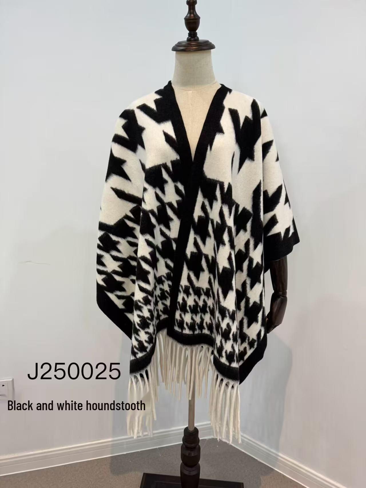 

2025 Ethnic Style Thick Imitation Cashmere Cape and Travel Shawl
