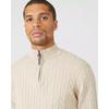 Maine Mens Cable Cotton Half Zip Jumper